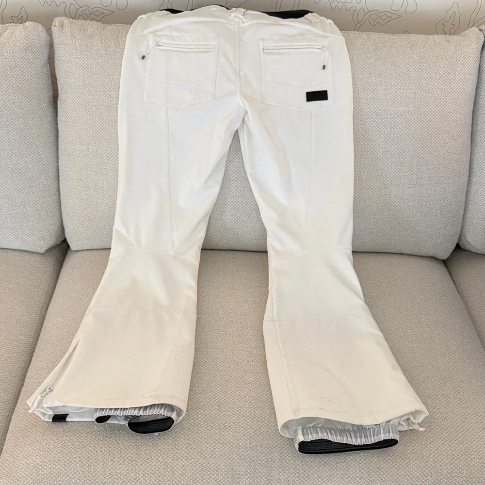 Roxy Ski Pants- White Flared - Picture 2 of 5